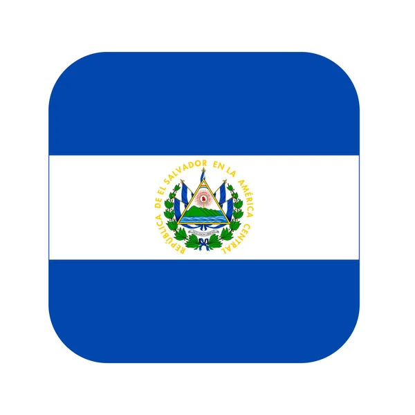 Salvador Zászló Egyszerű Illusztráció Függetlenség Napja Vagy Választás — Stock Vector