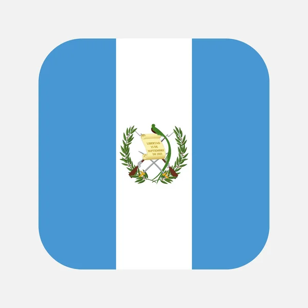 Guatemala Flag Simple Illustration Independence Day Election — 스톡 벡터