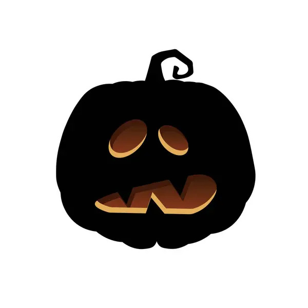 Halloween Abóbora Assustadora Conceito Desenhos Animados Férias —  Vetores de Stock
