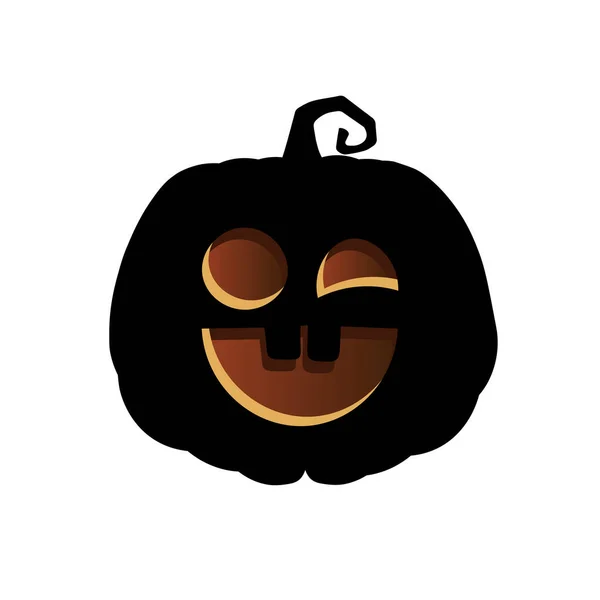 Halloween Skrämmande Pumpa Holiday Tecknad Koncept — Stock vektor