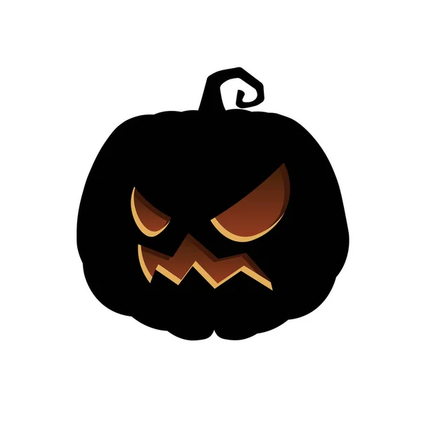 Halloween Effrayant Citrouille Concept Dessin Animé Vacances — Image vectorielle