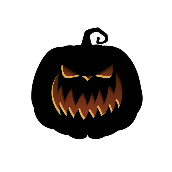 Halloween Abóbora Assustadora Conceito Desenhos Animados Férias — Vetor de Stock