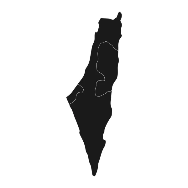 이스라엘 지도의 배경에 — 스톡 벡터