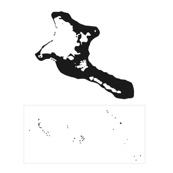 Mapa Kiribati Altamente Detallado Con Isla Navidad Fronteras Aisladas Fondo — Vector de stock