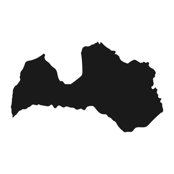 Carte Très Détaillée Lettonie Avec Des Frontières Isolées Arrière Plan — Image vectorielle