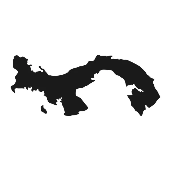 Peta Panama Yang Sangat Rinci Dengan Batas Batas Yang Terisolasi - Stok Vektor