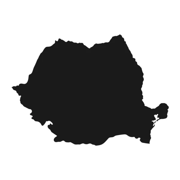 Carte Très Détaillée Roumanie Avec Des Frontières Isolées Arrière Plan — Image vectorielle