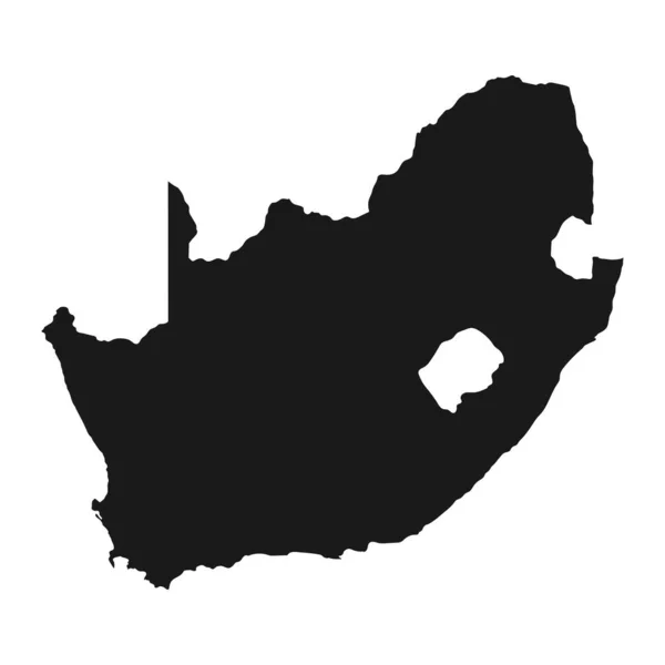 背景孤立的高度详细的南非地图 — 图库矢量图片