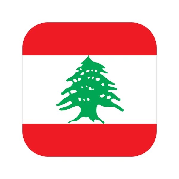 Libanon Vlag Eenvoudige Illustratie Voor Onafhankelijkheid Dag Verkiezingen — Stockvector