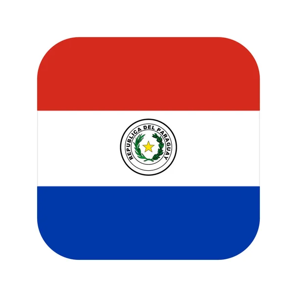 Paraguay Flagge Einfache Illustration Für Unabhängigkeitstag Oder Wahlen — Stockvektor