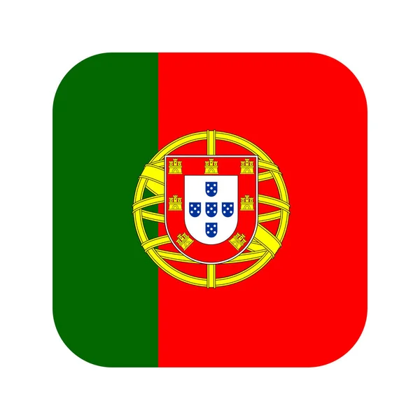 Bandeira Portugal Ilustração Simples Para Dia Independência Eleição —  Vetores de Stock