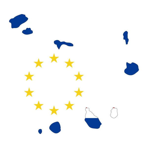 Bandeira Cabo Verde Ilustração Simples Para Dia Independência Eleição — Vetor de Stock