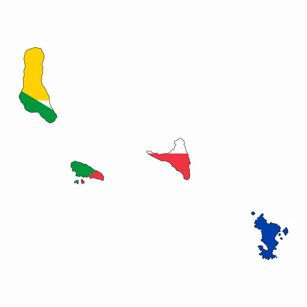 Comoros Flag Simple Illustration Independence Day Election — Stockvektor