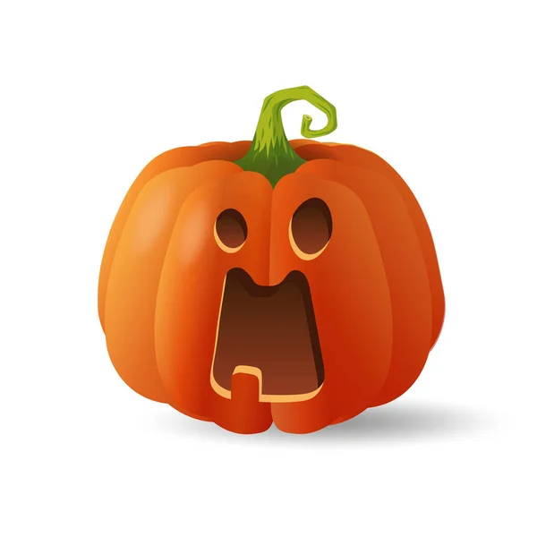 Halloween Assustador Laranja Abóbora Natal Desenho Animado Conceito — Vetor de Stock
