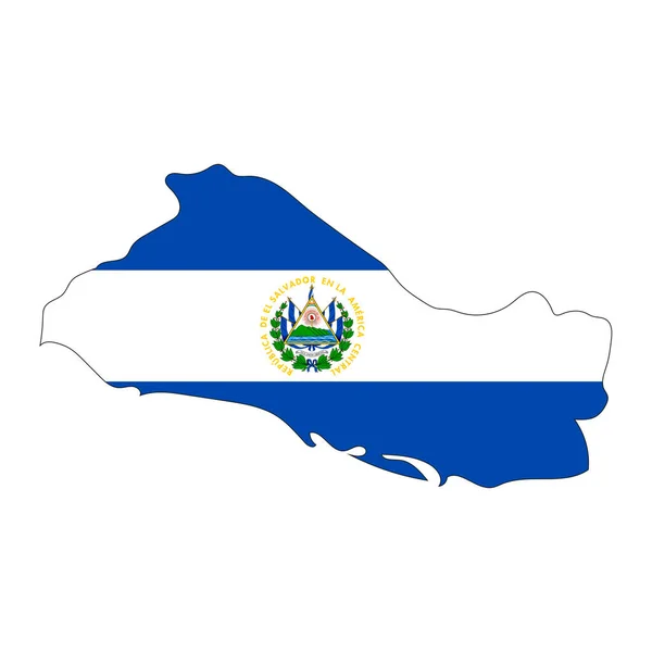 Χάρτης Σαλβαδόρ Απομονωμένα Σύνορα Στο Παρασκήνιο — Διανυσματικό Αρχείο