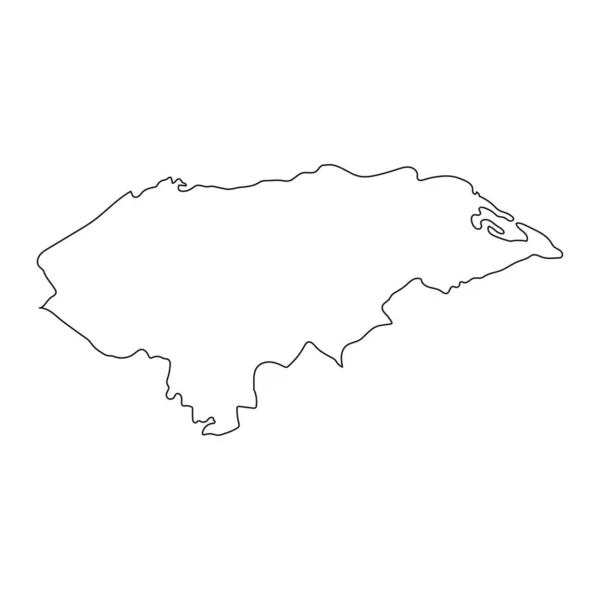 Εξαιρετικά Λεπτομερής Χάρτης Της Ονδούρας Σύνορα Απομονωμένα Στο Παρασκήνιο — Διανυσματικό Αρχείο