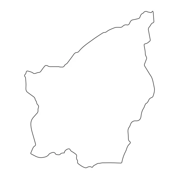 Подробная Карта Сан Марино Изолированными Границами Заднем Плане — стоковый вектор