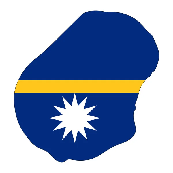 Drapeau République Nauru Illustration Simple Pour Jour Indépendance Élection — Image vectorielle