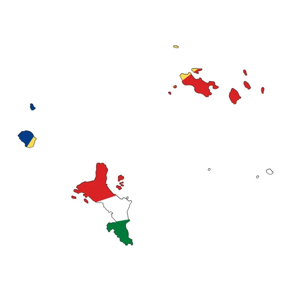 Seychellerna Flagga Enkel Illustration För Självständighet Dag Eller Val — Stock vektor