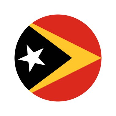 Doğu Timor bayrağı bağımsızlık günü veya seçim için basit bir illüstrasyon