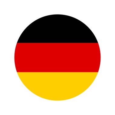 Almanya 'nın bayrağı bağımsızlık günü veya seçim için basit illüstrasyon