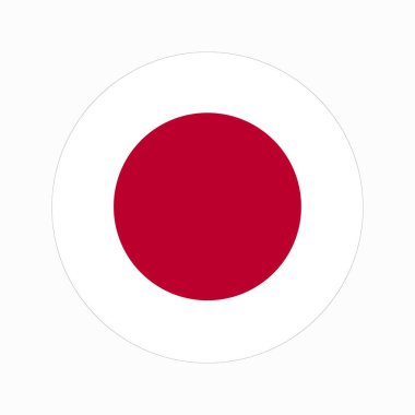 Japonya bayrağı bağımsızlık günü veya seçim için basit illüstrasyon