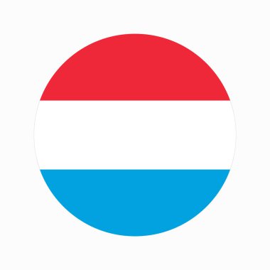 Lüksemburg bayrağı bağımsızlık günü veya seçim için basit bir örnekleme