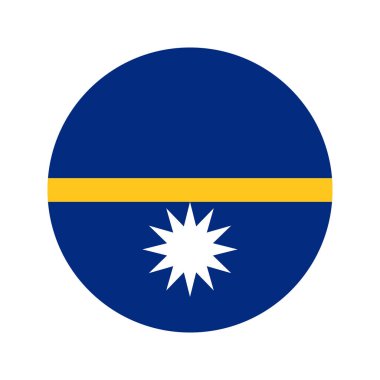 Nauru Cumhuriyeti bayrağı bağımsızlık günü veya seçim için basit bir örnekleme