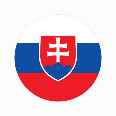 Slovakya bayrağı bağımsızlık günü veya seçim için basit bir illüstrasyon