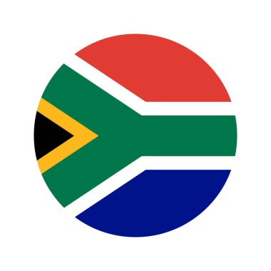 Güney Afrika bayrağı bağımsızlık günü veya seçim için basit bir illüstrasyon