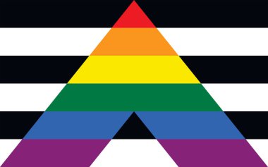 Dürüst müttefik gurur bayrağı Cinsel kimlik gurur bayrağı