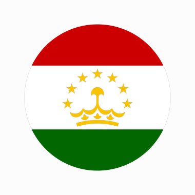 Tacikistan bayrağı bağımsızlık günü veya seçim için basit bir illüstrasyon