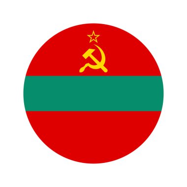 Transnistria bayrağı bağımsızlık günü veya seçim için basit bir illüstrasyon