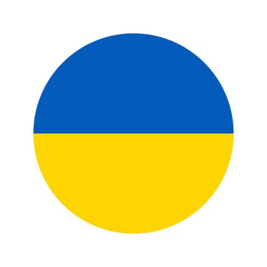 Ukrayna bayrağı bağımsızlık günü veya seçim için basit bir illüstrasyon