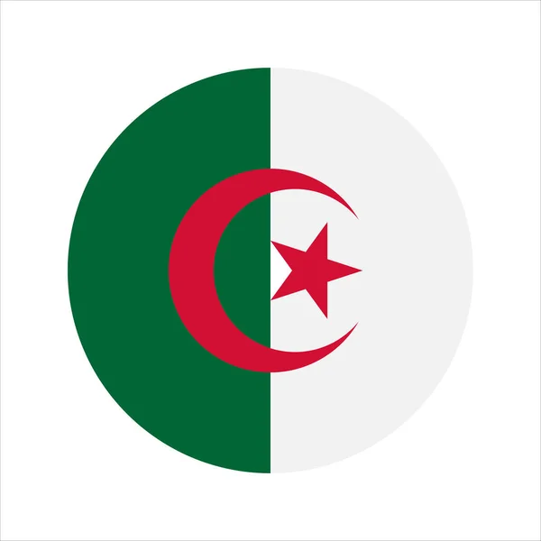 Forenklet Illustrasjon Algeries Flagg Før Uavhengighetsdagen Eller Valget – stockvektor