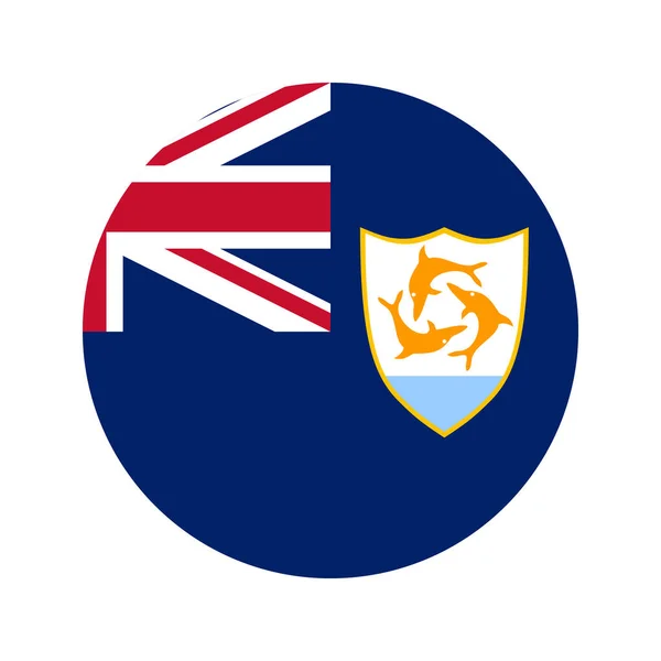 Anguilla Vlajka Jednoduchá Ilustrace Pro Den Nezávislosti Nebo Volby — Stockový vektor