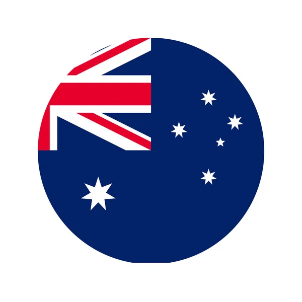 Australia Bandiera Semplice Illustrazione Giorno Dell Indipendenza Elezioni — Vettoriale Stock