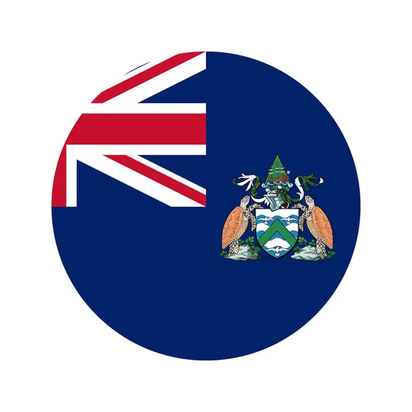 Bandeira Ilha Ascensão Ilustração Simples Para Dia Independência Eleição — Vetor de Stock