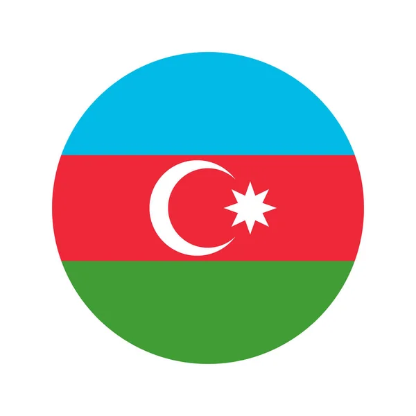 Azerbaycan Bayrağı Bağımsızlık Günü Veya Seçim Için Basit Bir Illüstrasyon — Stok Vektör
