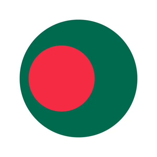 Bandeira Bangladesh Ilustração Simples Para Dia Independência Eleição — Vetor de Stock