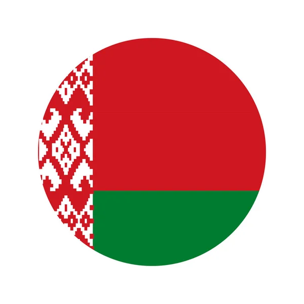 Bielorrusia Bandera Ilustración Simple Para Día Independencia Elecciones — Vector de stock