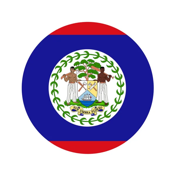 Bandeira Belize Ilustração Simples Para Dia Independência Eleição — Vetor de Stock