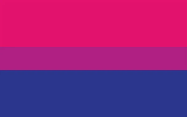 Bisexuální Vlajka Hrdosti Sexuální Identita Vlajka — Stockový vektor