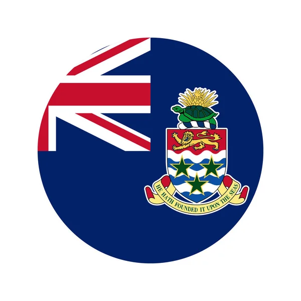 Bandeira Das Ilhas Cayman Ilustração Simples Para Dia Independência Eleição — Vetor de Stock