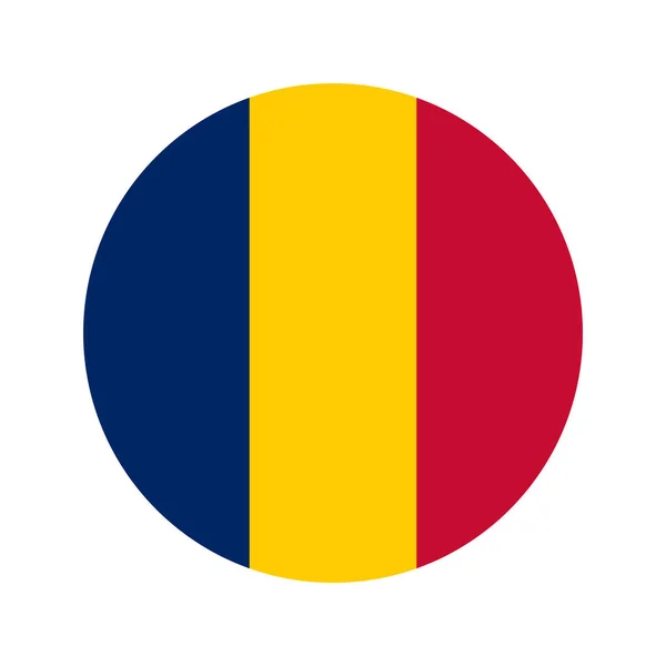 Bandeira Chade Ilustração Simples Para Dia Independência Eleição —  Vetores de Stock