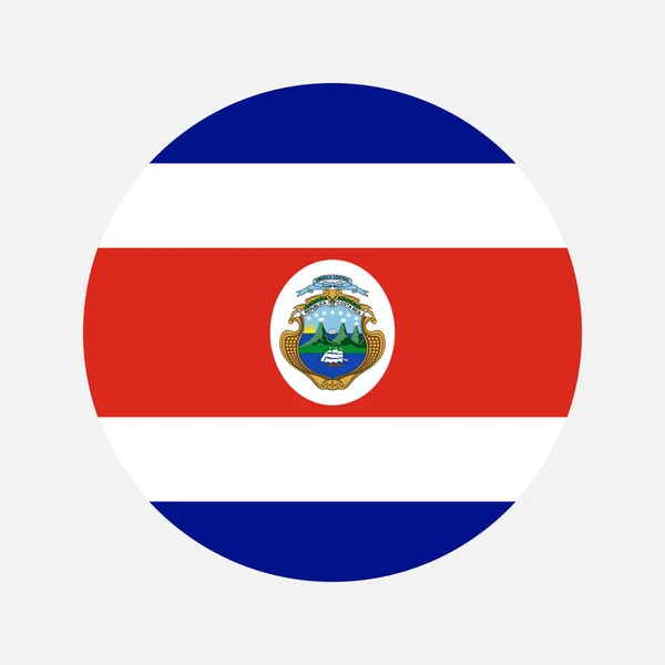 Bandera Costa Rica Ilustración Simple Para Día Independencia Elección — Archivo Imágenes Vectoriales