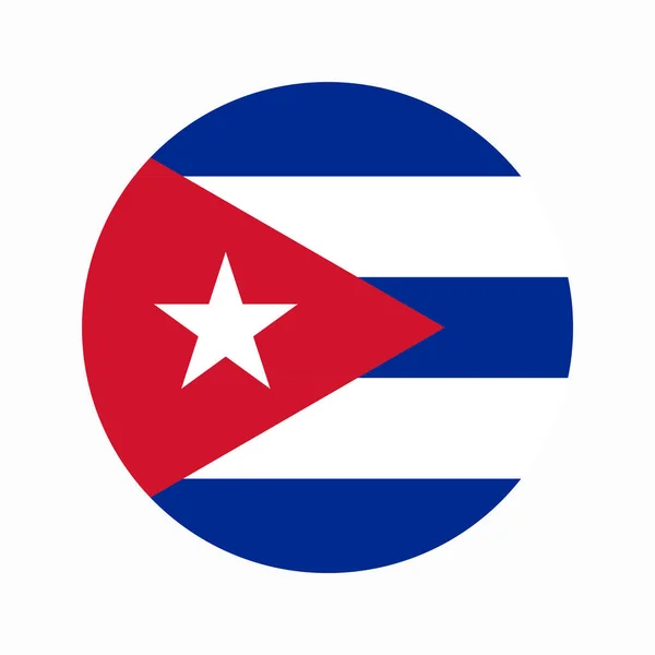 Bandera Cuba Ilustración Sencilla Para Día Independencia Elección — Archivo Imágenes Vectoriales