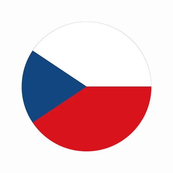 Τσεχική Σημαία Απλή Απεικόνιση Για Την Ημέρα Ανεξαρτησίας Τις Εκλογές — Διανυσματικό Αρχείο