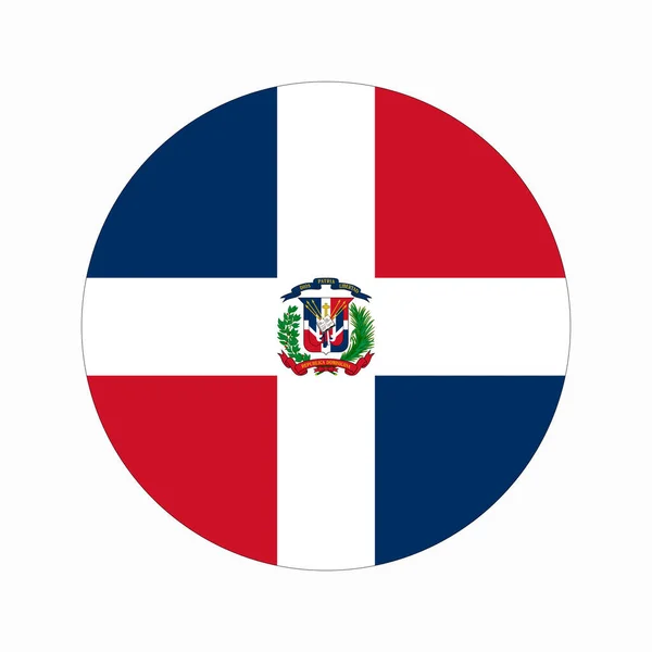 Dominikanische Republik Flagge Einfache Illustration Für Unabhängigkeitstag Oder Wahl — Stockvektor