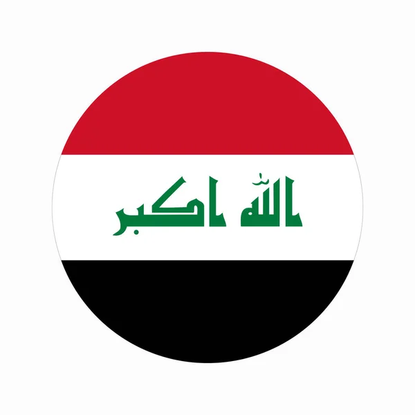 Jednoduchá Ilustrace Irácké Vlajky Pro Den Nezávislosti Nebo Volby — Stockový vektor